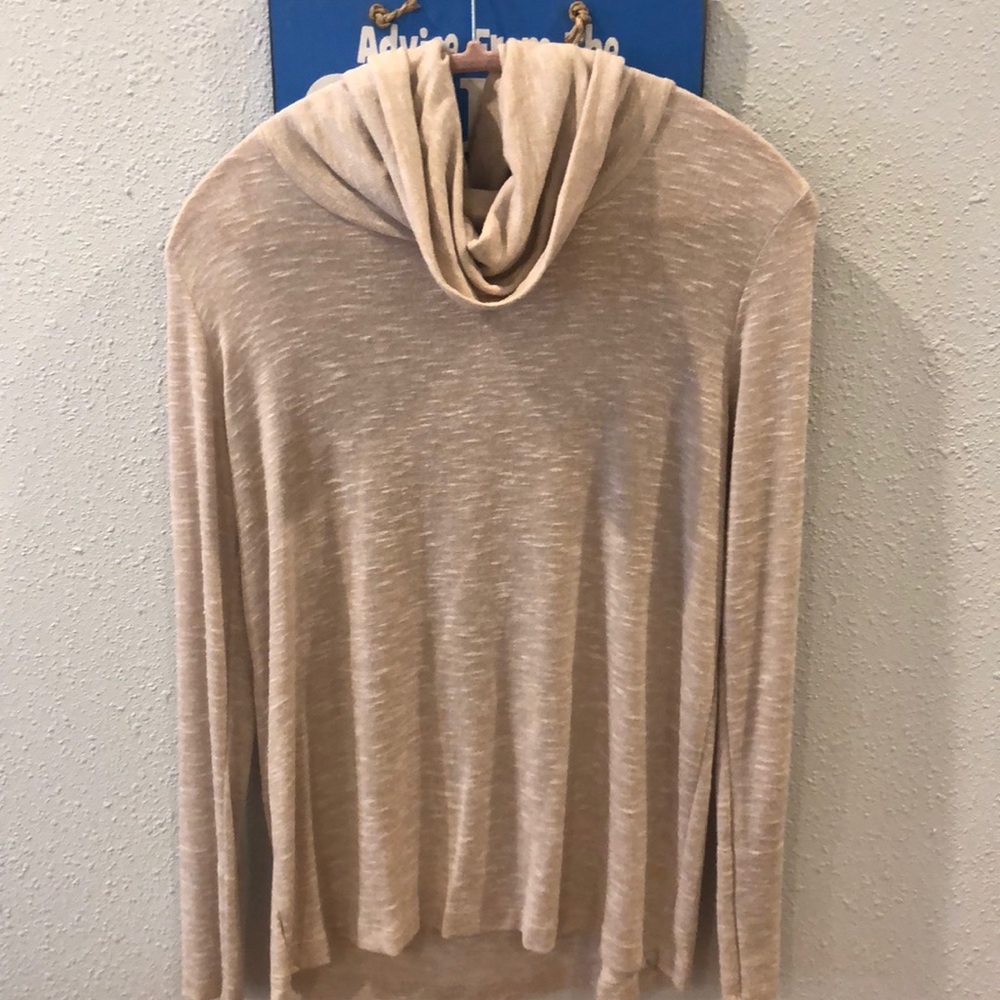 Beige long sleeve shirt